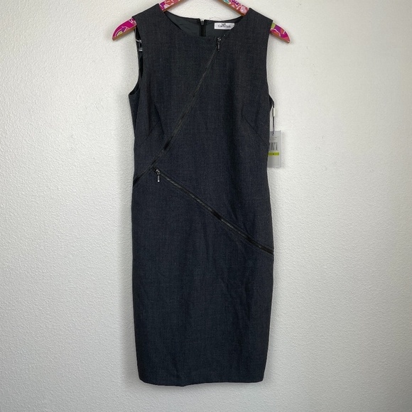 Calvin Klein Dresses & Skirts - NWOT Calvin Klein zipper dress size 4 // 1872